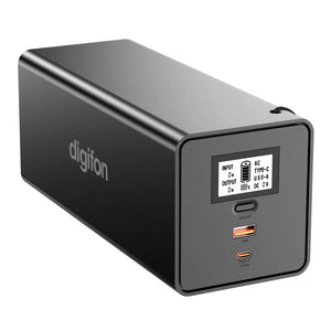 Digifon Gorilla AC2 - 200W 60,000 mAh Dual USB AC Powerbank Black