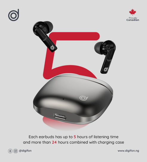 Digifon Boom Air Hifi 2 - Grey DB03G