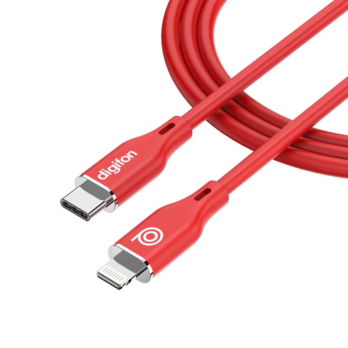 Ultra Durable & Fast Silicone USB C to Lightning 2M Cable 27W - digifon
