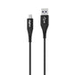 Cheetah1 12W Dual USB-A Wall Charger + USB-A to Type-C Cable - Black - digifon