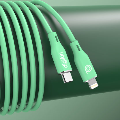 Ultra Durable & Fast Silicone USB C to Lightning 1M Cable 27W - digifon