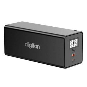 Digifon Gorilla AC2 - 200W 60,000 mAh Dual USB AC Powerbank Black