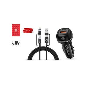 Valentine Power Pack 2X: Cheetah Car 2X + 4in1 Cable + FREE Red silicone suction cups , Red wristband