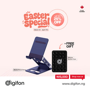 Mobile Phone Easter Special: Mobile Phone Stand Black + Black Suction Cups