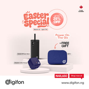 Power On The Go: Gorilla XR 30000mAh Black + Cobalt Blue Cheetah 20W  Charger + DAP 2