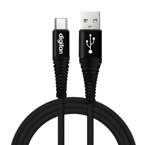 Digifon Cheetah 12W Wall Charger Black + Type C Cable DIG12CWB