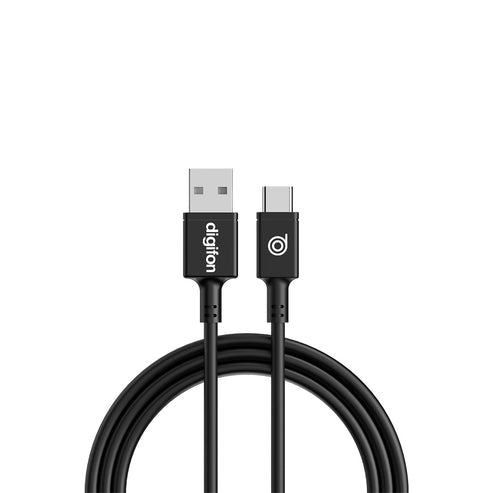 Digifon USB A to Type C 1M Cable Black DIG-AC1B