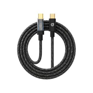 Digital LED 100W Type-C to Type-C Super-Fast Charging Cable - digifon