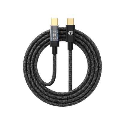 Digital LED 100W Type-C to Type-C Super-Fast Charging Cable - digifon