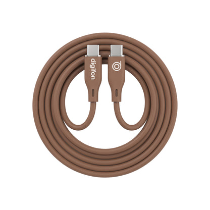 High-speed, Durable 60W Silicone USB C to Type C 1M Cable - digifon